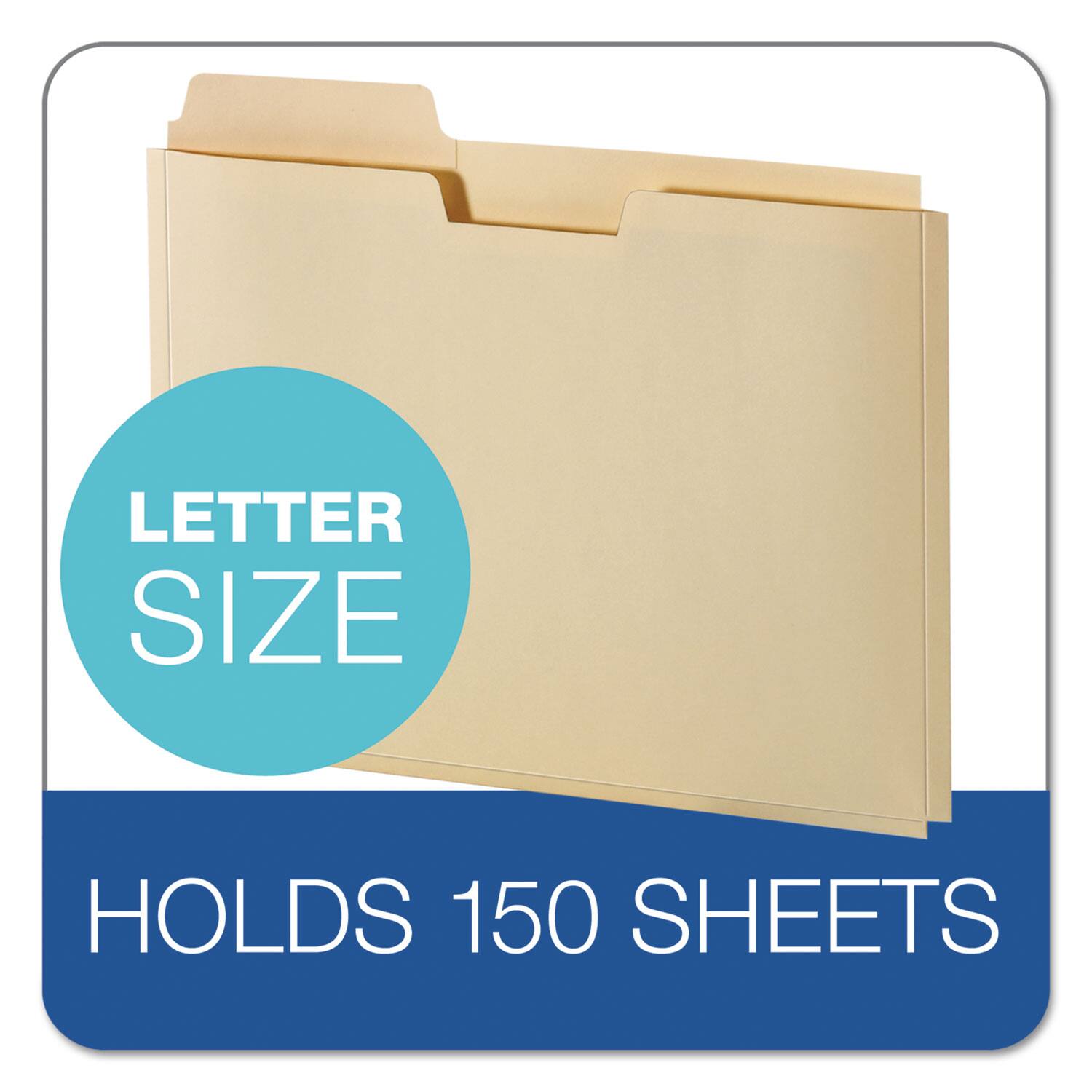 LETTER SIZE  
HOLDS 150 SHEETS