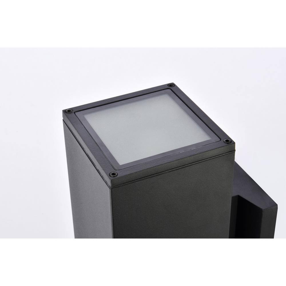 Left. Living District - Raine Outdoor Wall in black - Black.