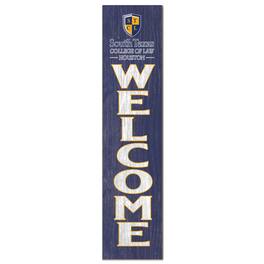 Jardine - South Texas College of Law 12" x 48" Welcome Outdoor Leaner - Navy