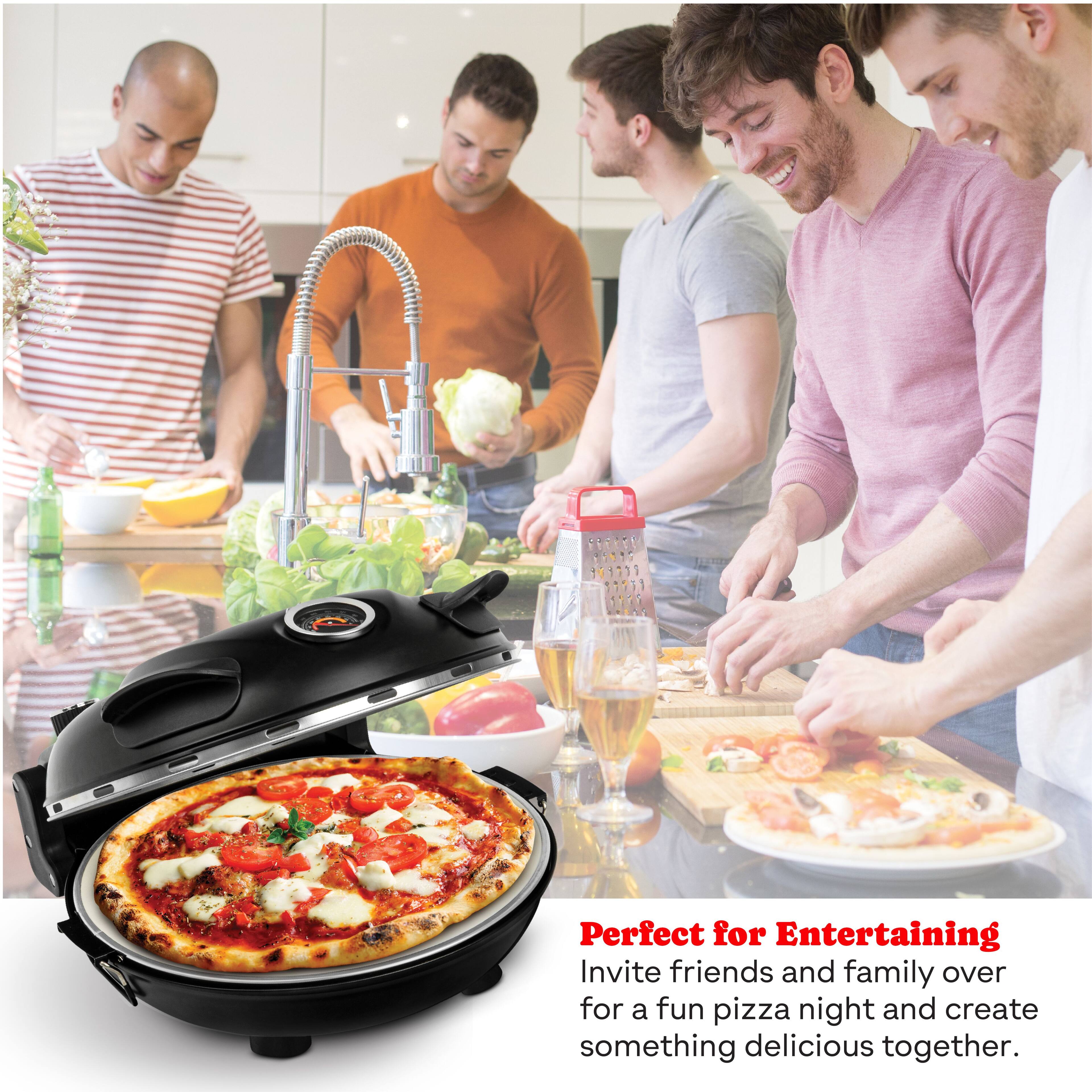 Perfect for Entertaining
Invite friends and family over for a fun pizza night and create something delicious together.