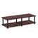 Front. Furinno - Just No Tools Wide TV Stand - Dark Cherry/Black.