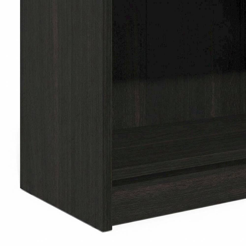 Alt View 2. FurniFact - Wooden bookcase with sturdy frame for home organization - Espresso.
