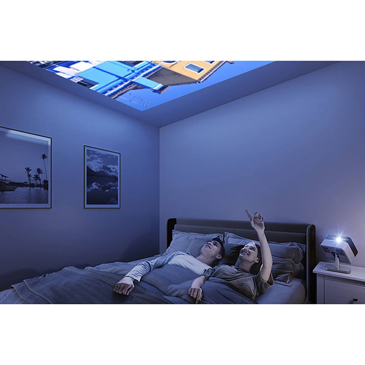 Alt View 8. Epson - Epson Lifestudio Flex Full HD 3-Chip 3LCD Wireless Smart Portable Projector, White.