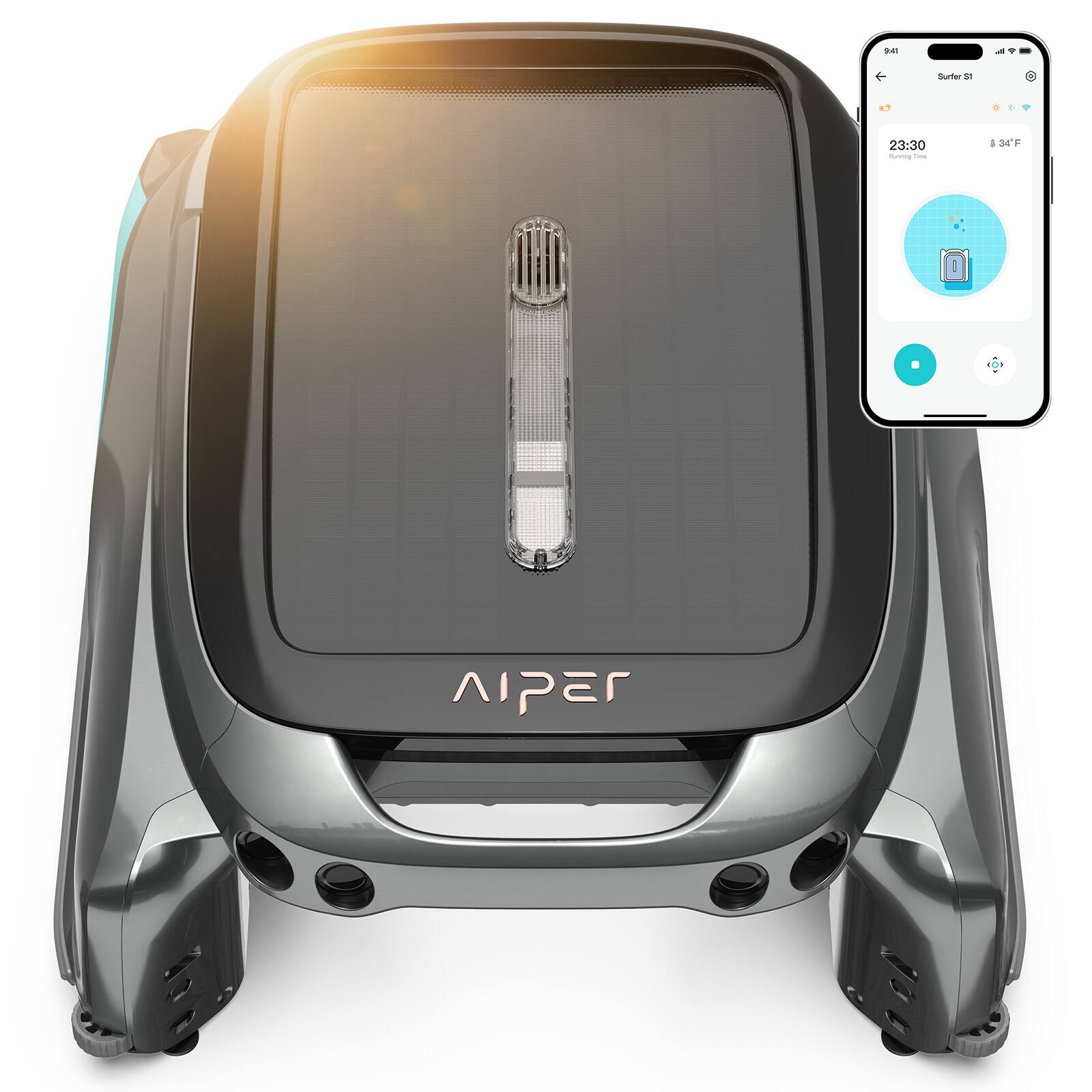 Sure, here is the corrected text:

Surfer S1  
23:30  
34°F  
Running Time  

AIPEr