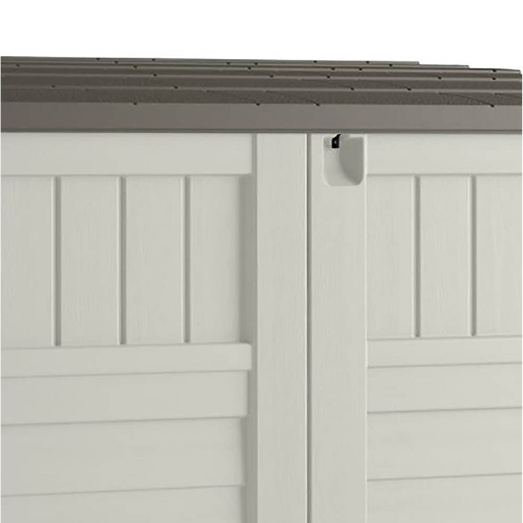 Alt View 8. Suncast - Suncast 53 x 31.5 x 45.5" Resin Storage Shed w/ Reinforced Floor, Ivory (2 Pack) - Gray.