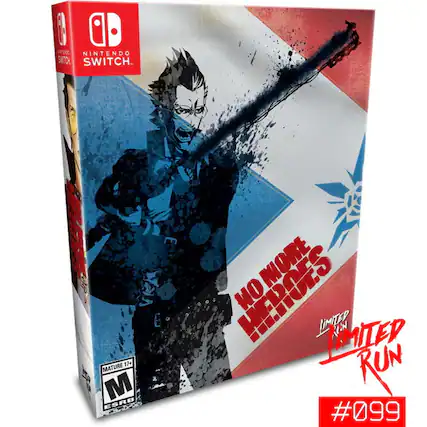 Nintendo Switch
No More Heroes
Limited Edition
Limited Run
#099
Mature 17+
ESRB - M (Mature 17+)