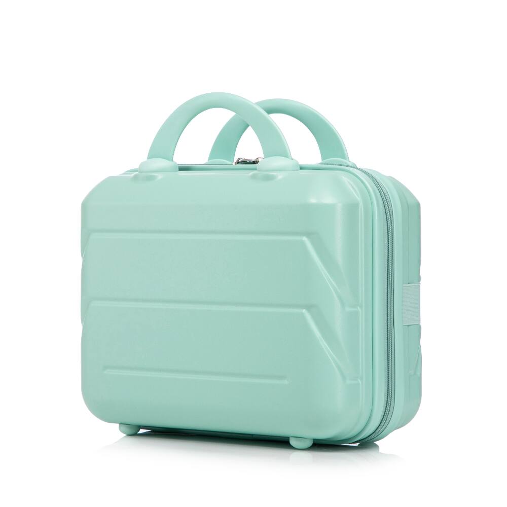 Left. Ropilly - Ropilly 2 Piece Luggage Set Mint Green Suitcase 20 Inch Carry On Luggage with 14 Inch Cosmetic Case - Mint Green.