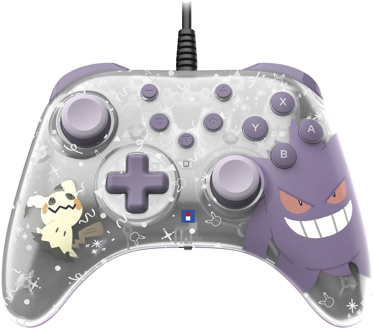 Hori - HORIPAD Turbo (Gengar & Mimikyu) Wired Controller for Nintendo Switch 2 - Gray - Front_Zoom