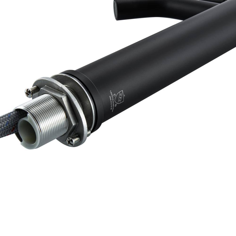 Alt View 4. Elegant Kitchen and Bath - Victor Single Hole Single Handle Bathroom Faucet in Matte Black - Matte Black.