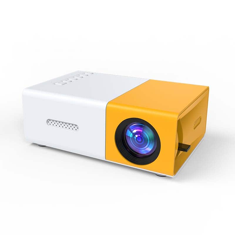 Cluzine - Ultra-Pocket LED Multimedia Projector, Power Bank Compatible, Manual Focus, 30000Hrs Life