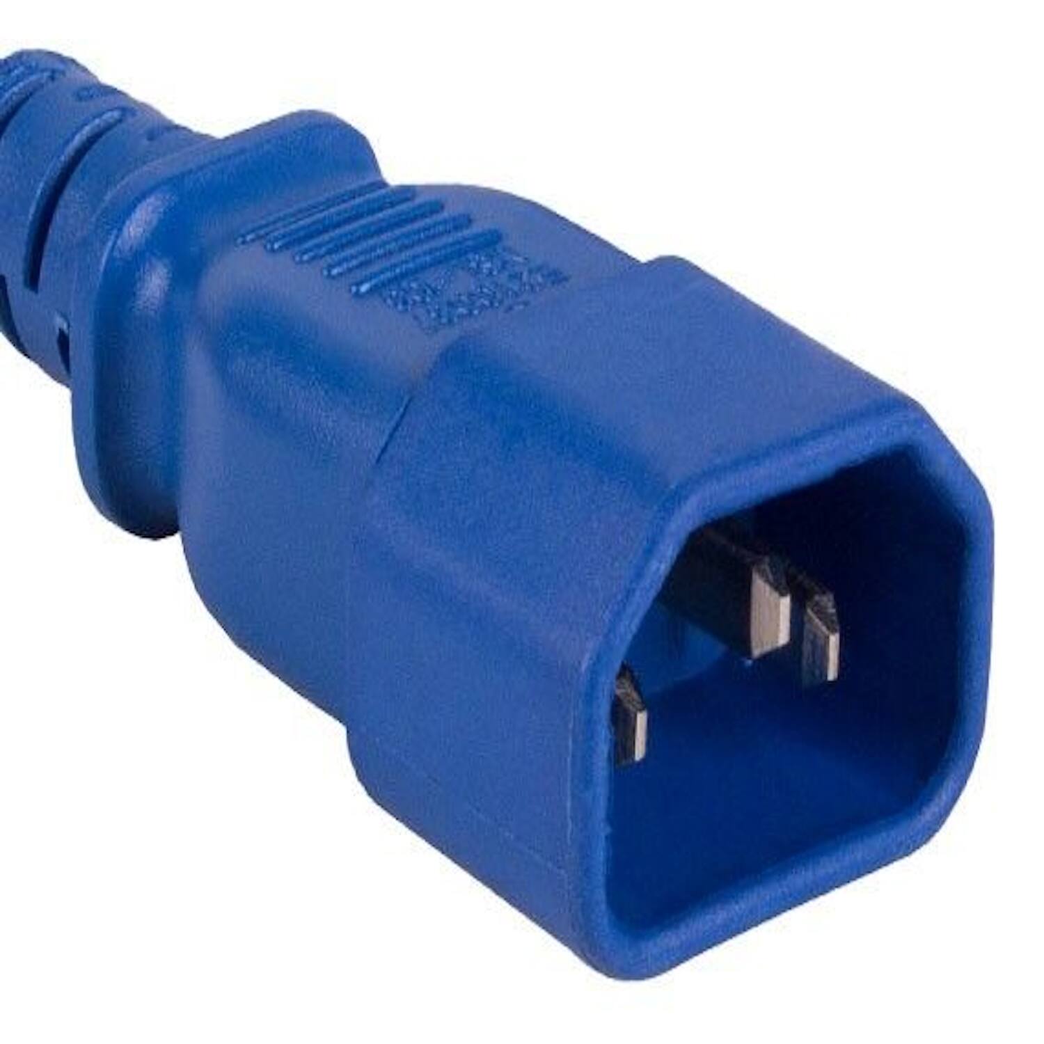 Angle. Sanoxy - SANOXY Cables and Adapters; 6ft 14 AWG 15A 250V Power Cord (IEC320 C14 to IEC320 C19), Blue - Blue.