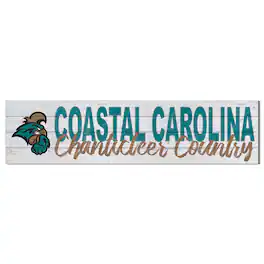 Jardine - Coastal Carolina Chanticleers 40'' x 10'' Logo Sign - White
