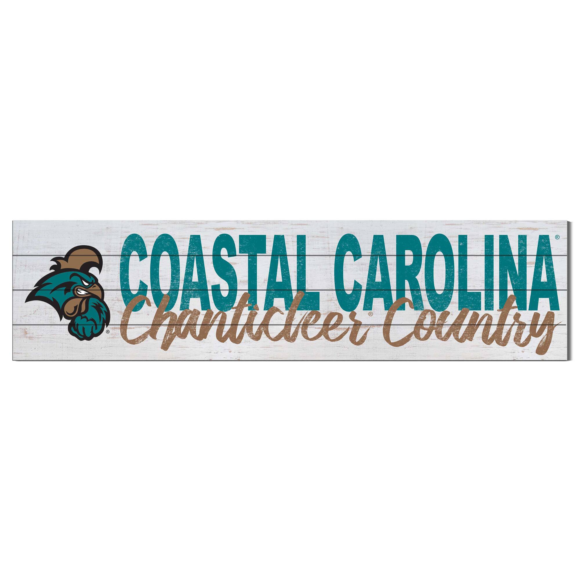 Coastal Carolina Chanticleers 40'' x 10'' Logo Sign