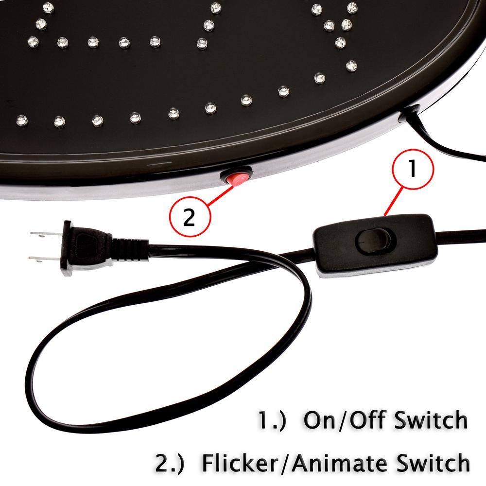 1.) On/Off Switch
2.) Flicker/Animate Switch
