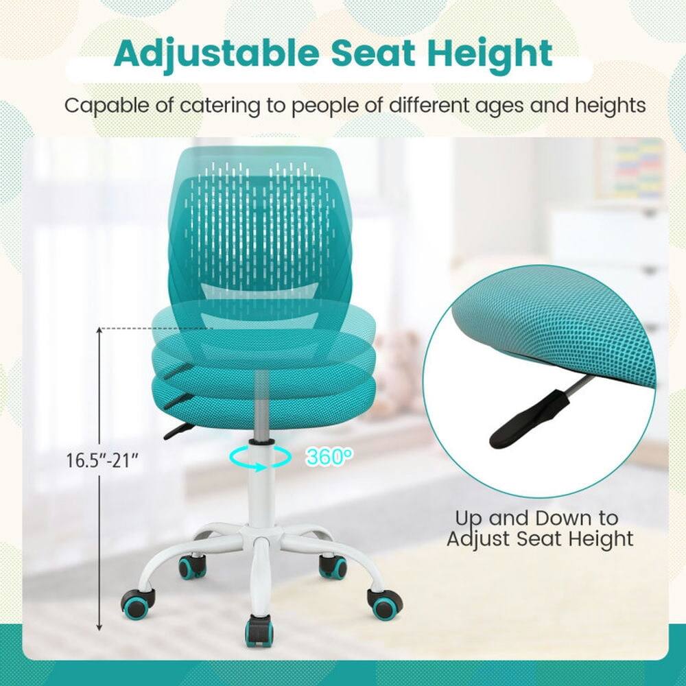 Adjustable Seat Height

Capable of catering to people of different ages and heights

16.5"-21"

360°

Up and Down to Adjust Seat Height