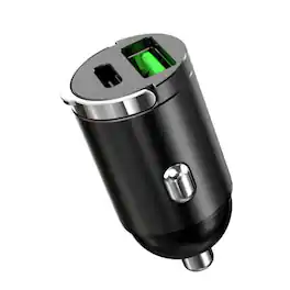 Luckbyte - 200W Dual USB-A High-Power Car Charger - Ultra-Fast QC 3.0 Charging Adapter with Pull Ring, Zinc Alloy