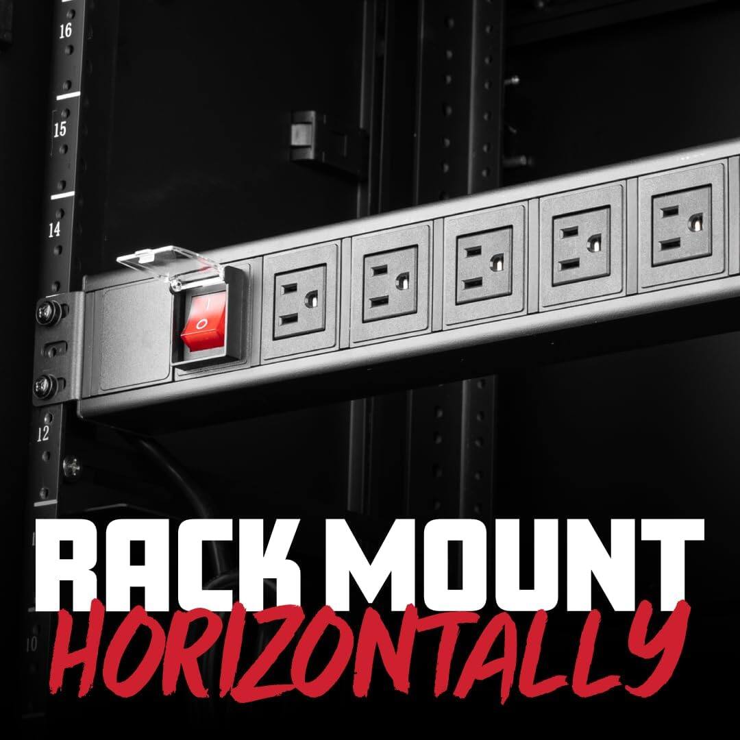 16 15 14 12 RACK MOUNT 10 HORIZONTALLY