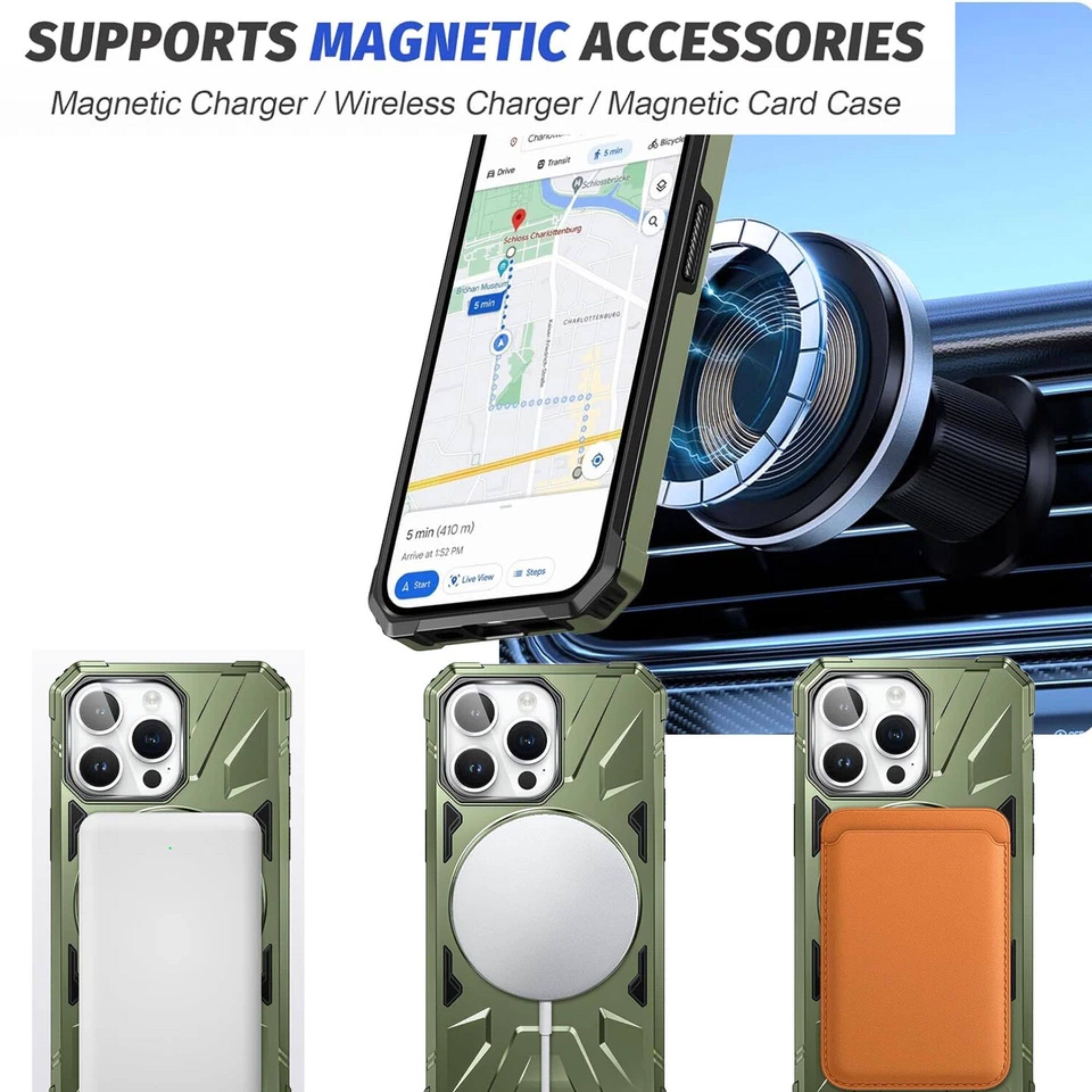 SUPPORTS MAGNETIC ACCESSORIES  
Magnetic Charger / Wireless Charger / Magnetic Card Case