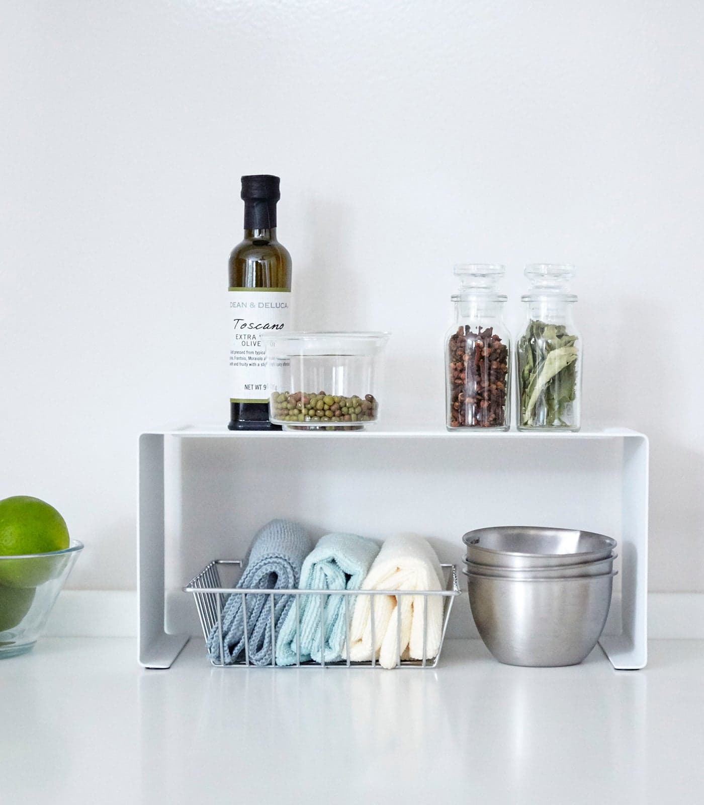 Yamazaki Home - Stackable Countertop Shelf - Two Sizes - Steel - White price history on PriceWatchPro