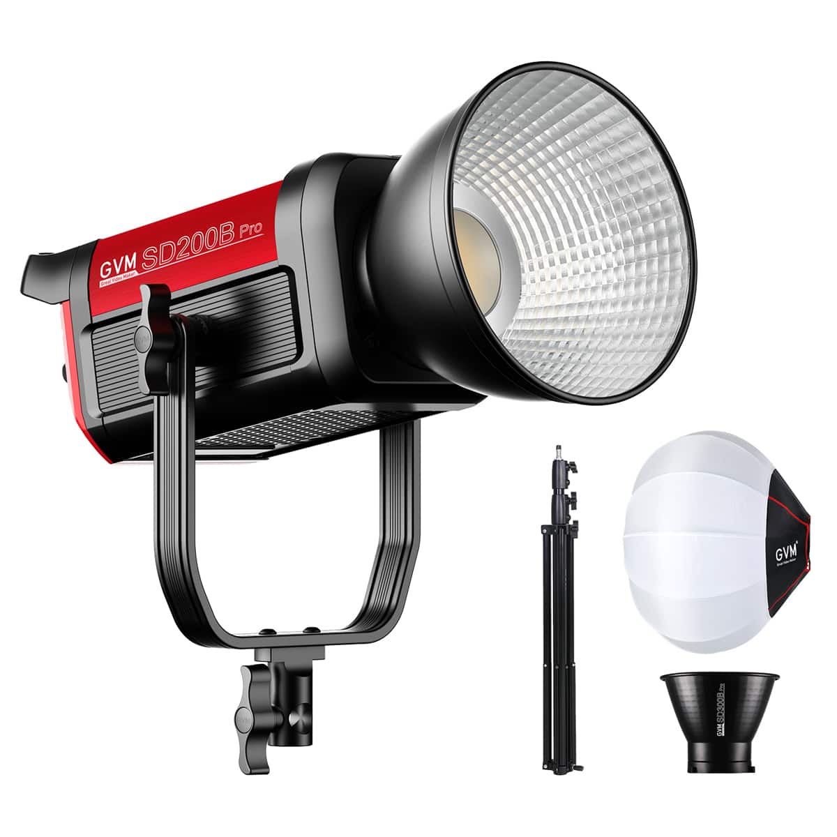 GVM - Pro SD200B 200W Bi-Color LED Video COB Spotlight Kit with Lantern Softbox and Light Stand price history on PriceWatchPro