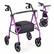 Front. Costway - Costway Rollator Walker with Seat, Height Adjustable Handles, Storage Basket for Seniors - Purple.