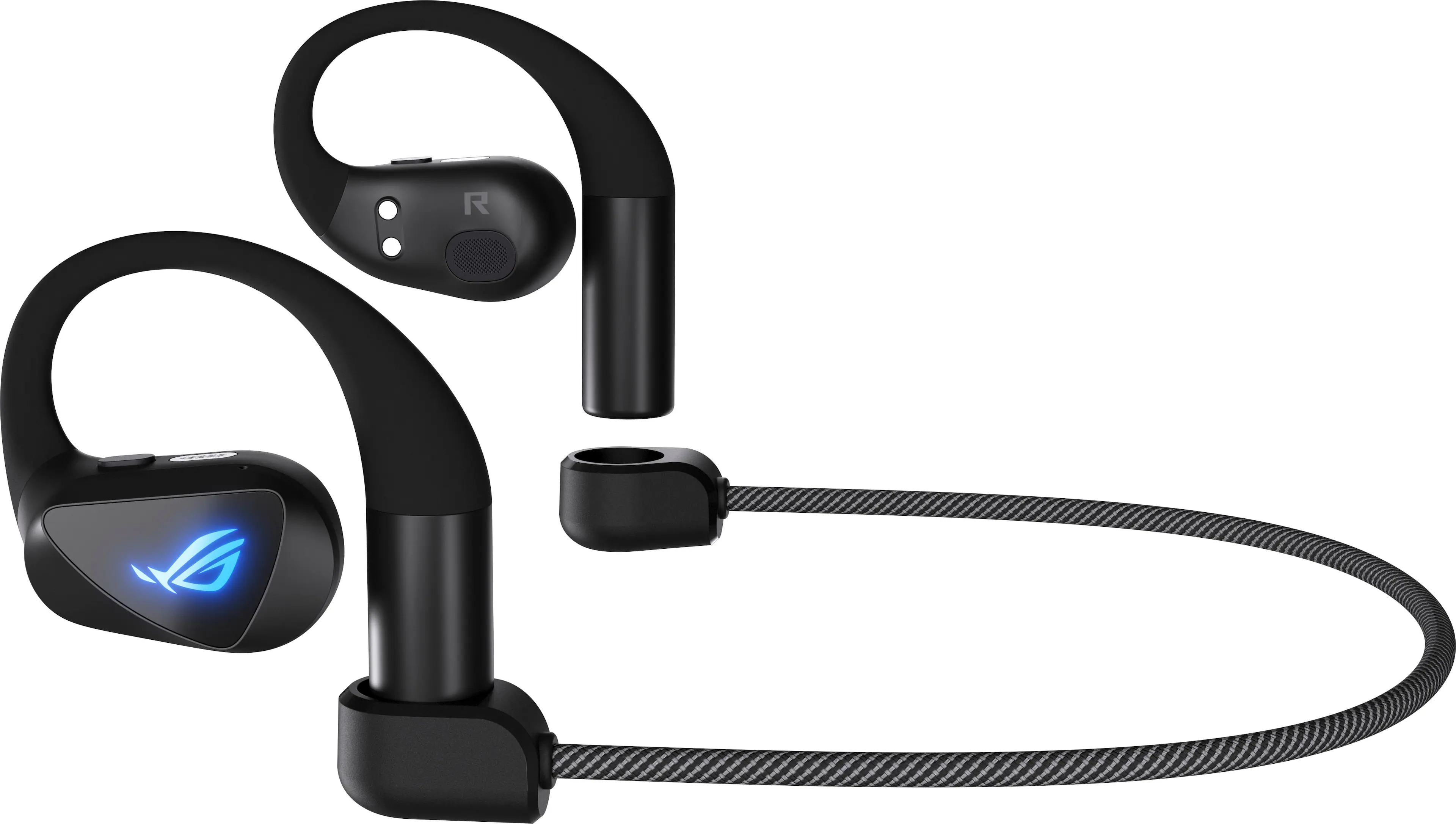 Alt View 14. ASUS - ROG Cetra Open Wireless SpeedNova Open-Ear Gaming Earbuds for PC, iOS, Android, Switch - Black.