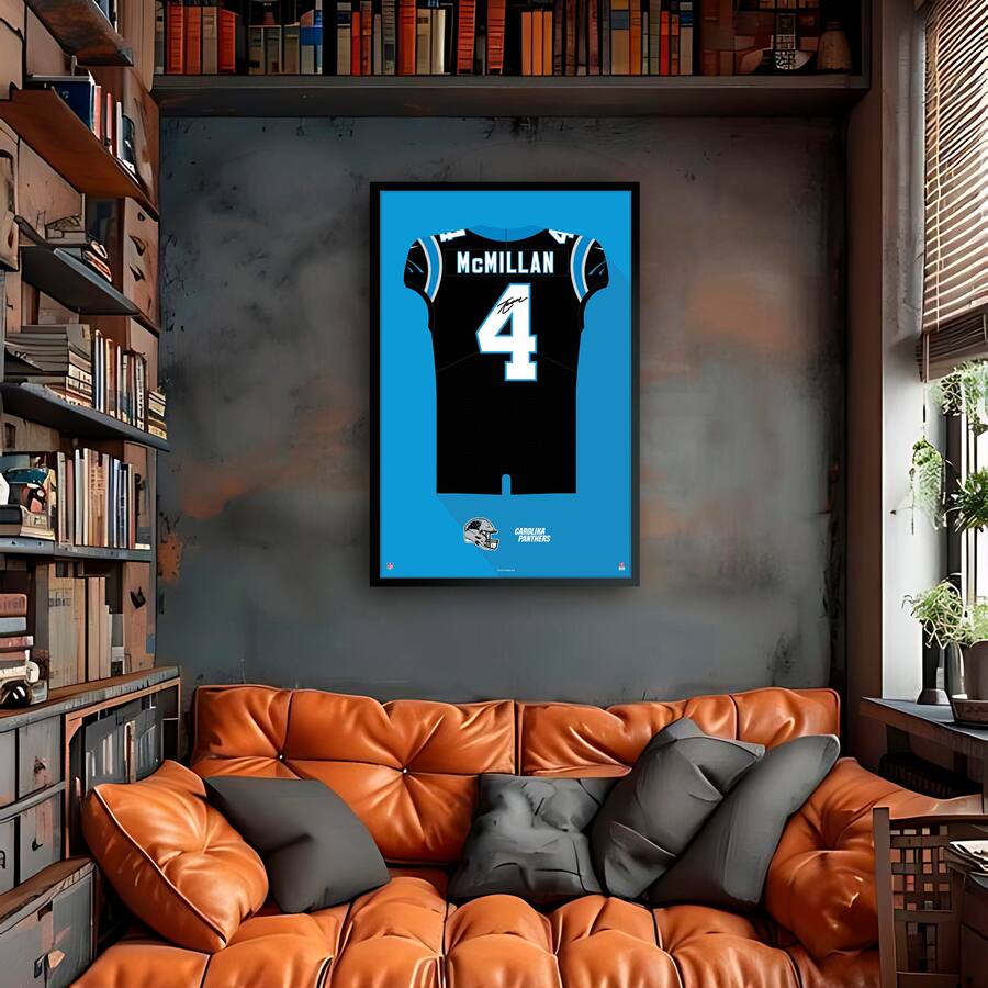Men's Panthers #4 McMillan 2025 Limited NFL Jersey – New