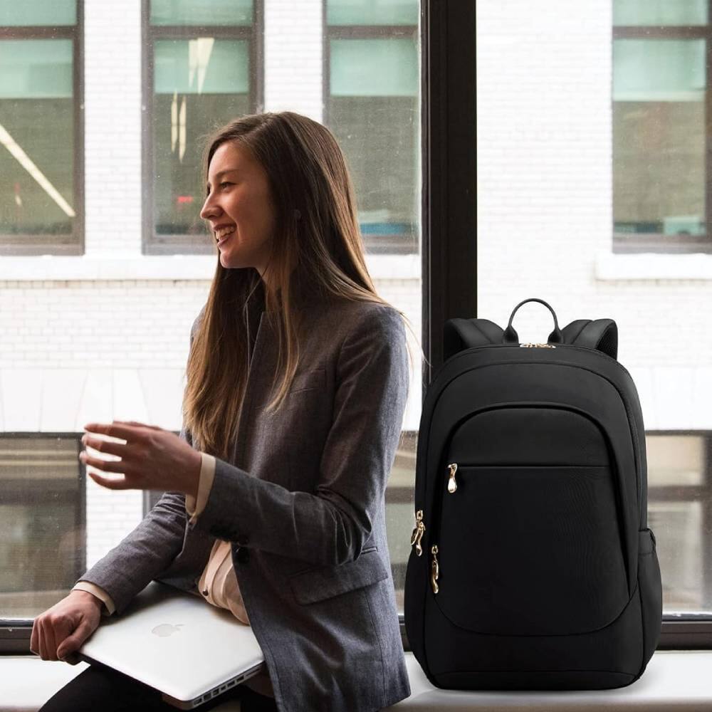 Alt View 1. Circus Cirle - Circus Cirle Large Waterproof Work And College Bag - Black.