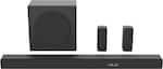 Front. Hisense - Hisense - 5.1 Channel 540W Soundbar with Wireless 6.5" Subwoofer and 2 Rear Speakers (HS5100) - Black.