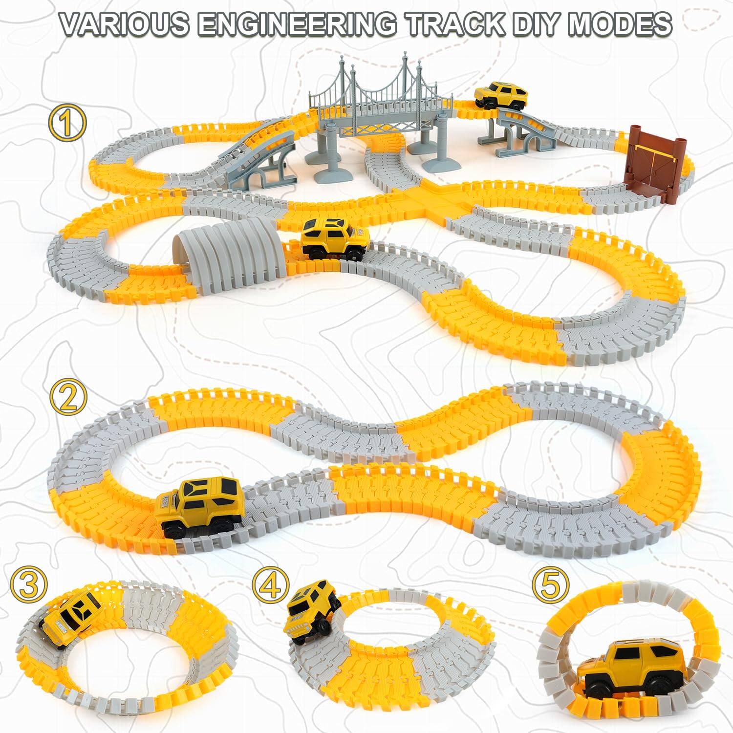 Leash Valley Construction Race Tracks Toys Fun Gifts For 3 4 5 6 Old ...