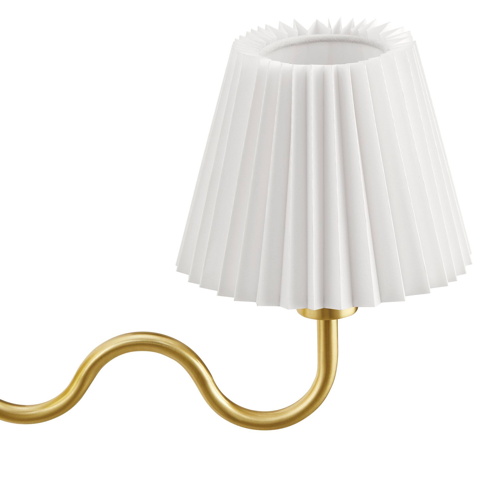 Alt View 8. Modway - Wave Squiggle Arm Wall Sconce by Modway - Brass.