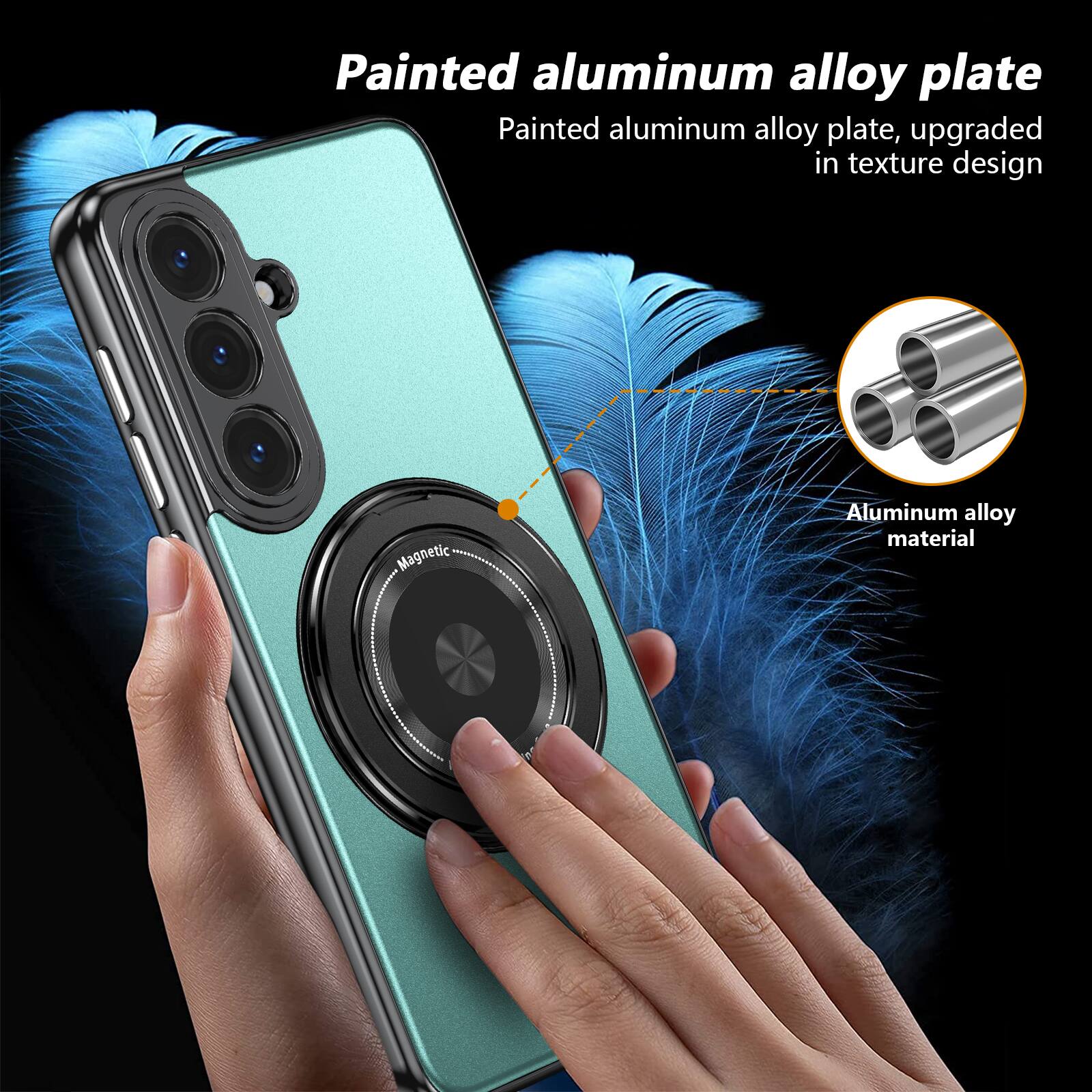 Painted aluminum alloy plate, upgraded in texture design  
Magnetic Aluminum alloy material