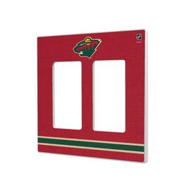 Keyscaper - Minnesota Wild Double Rocker Lightswitch Plate - Multicolor