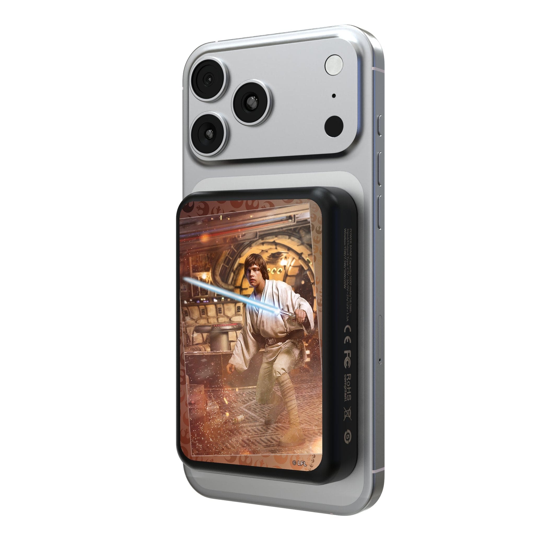Keyscaper - Star Wars: A New Hope Portrait Wireless Mag Power Bank - Luke Skywalker