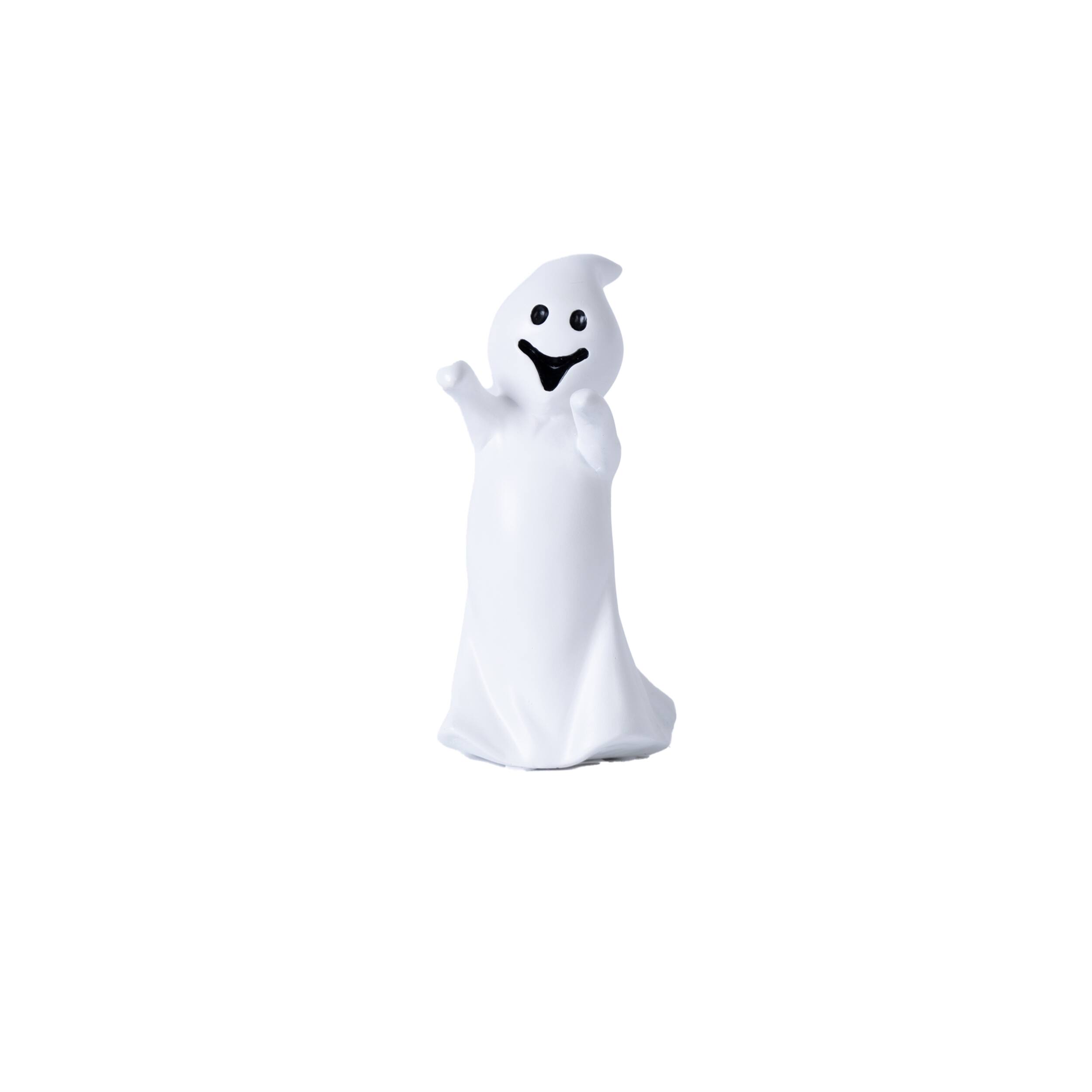Back. BreeBe - Spooky Ghost Figurine (Set of 3) - White.