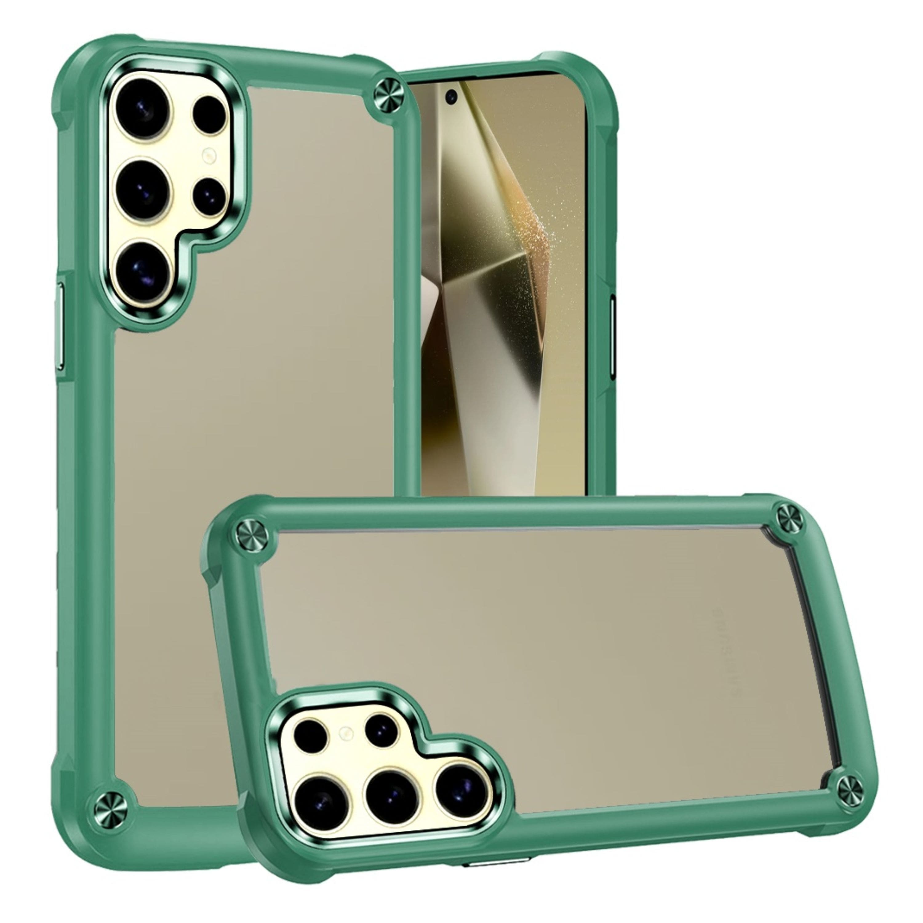 Kitcheniva - Hybrid Phone Case With Metal Buttons & Raised Camera Lip For Samsung Galaxy S24 - Might Green price history on PriceWatchPro