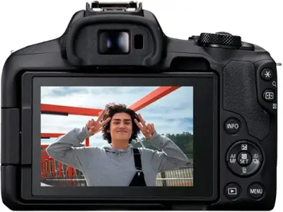 Canon - EOS R50 4K Video Mirrorless Camera with RF-S 18-45mm f/4.5-6.3 IS STM Lens - Black