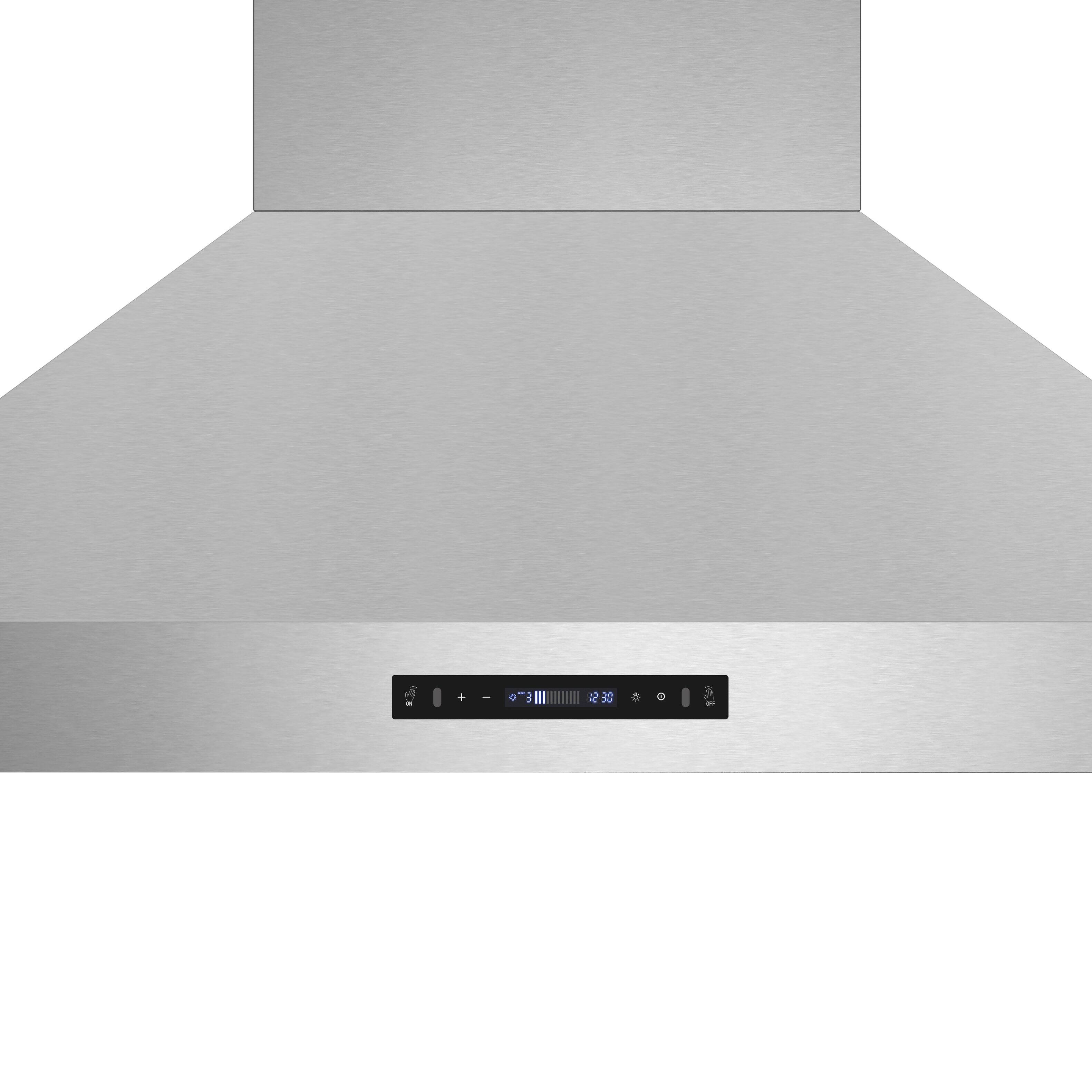 Alt View 5. Forno Appliances - Venezia 48 in. Wall-Mounted Externally Vented Range Hood - Silver.