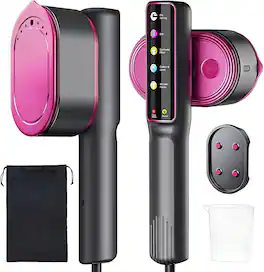 Luckbyte - 2 in 1 Portable Travel Steamer & Iron with LED Touch Display 5 Modes Ceramic Plate - Purple