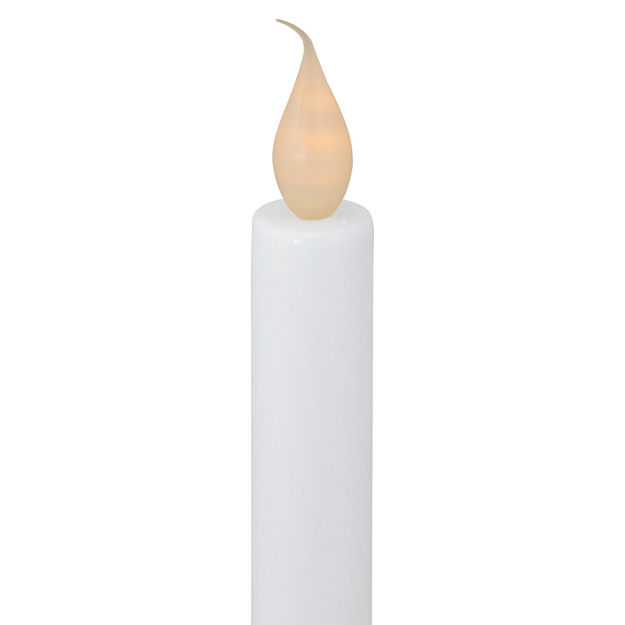 Alt View 4. Northlight - LED 3-Light Candolier Window Candle - 10" - White and Gold - White.