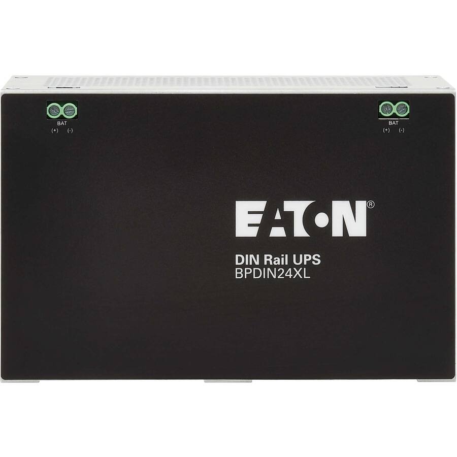 EATON  
DIN Rail UPS  
BPDIN24XL  

BAT (+) (-)  
BAT (+) (-)