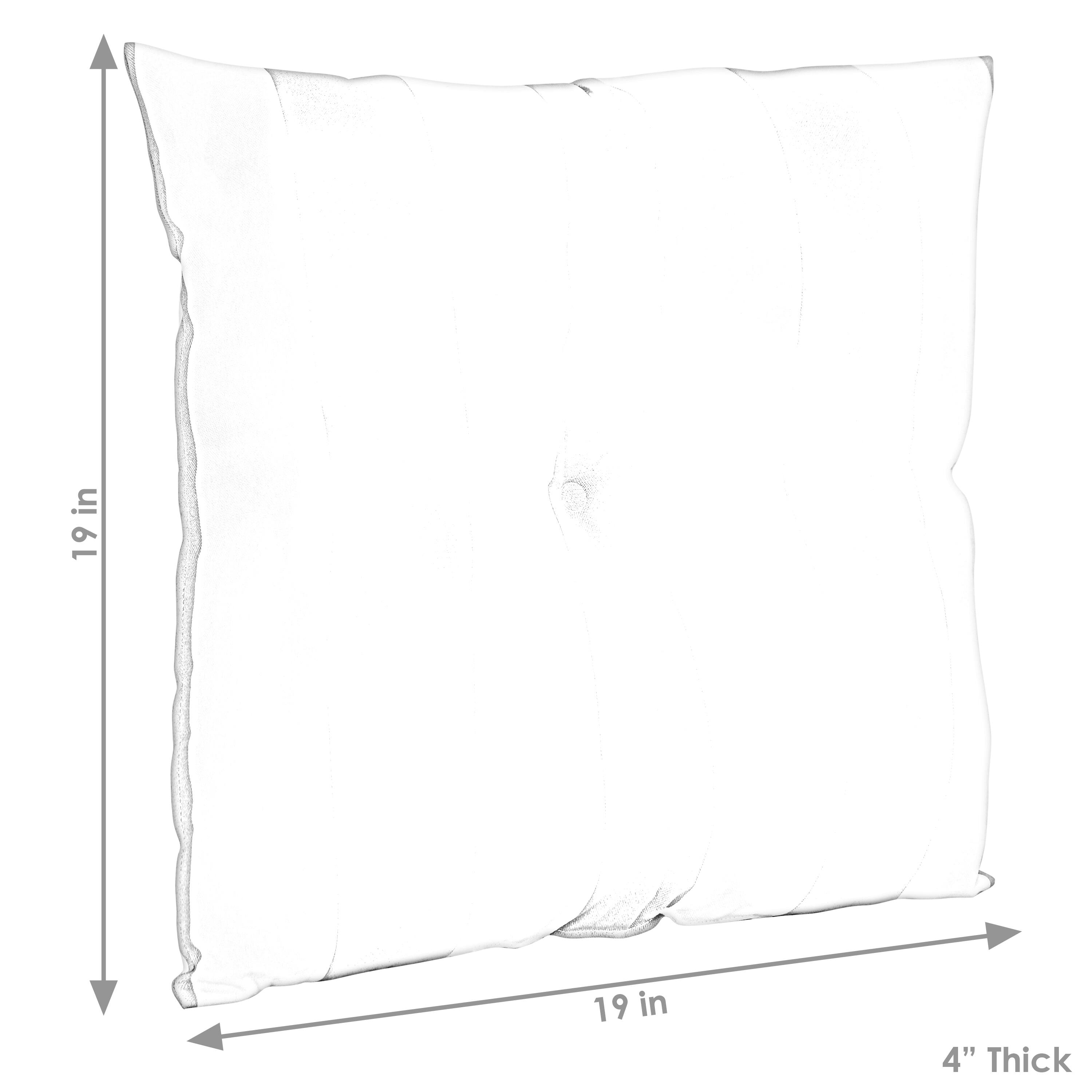 19 in x 19 in x 4" Thick