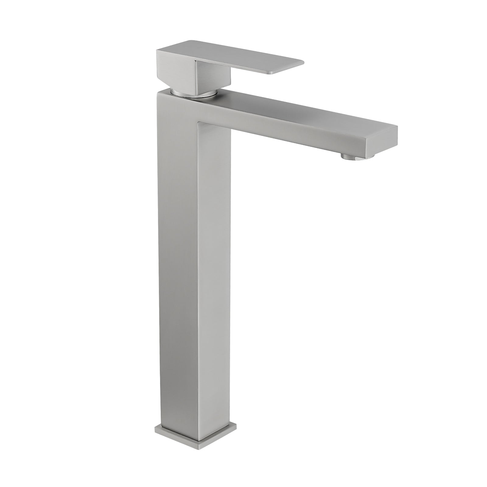 Alt View 8. Boyel Living - Single Handle Single Hole Bathroom Faucet Stainless Steel Vessel Faucet with Pop up Drain in Brushed Nickel - Brushed Nickel.