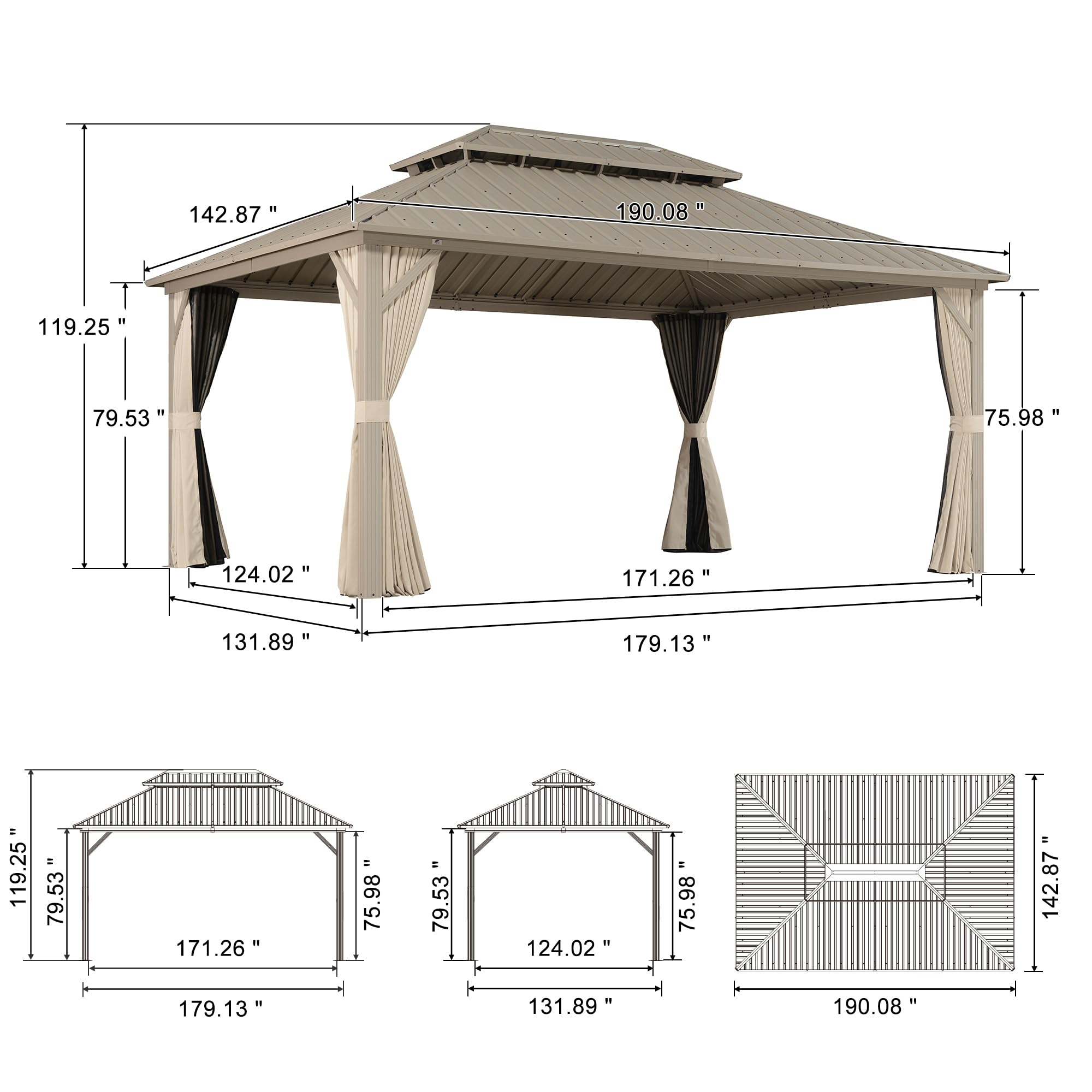 142.87"  
190.08"  
119.25"  
79.53"  
75.98"  
124.02"  
171.26"  
131.89"  
179.13"  
119.25"  
79.53"  
171.26"  
75.98"  
79.53"  
124.02"  
75.98"  
142.87"  
179.13"  
131.89"  
190.08"
