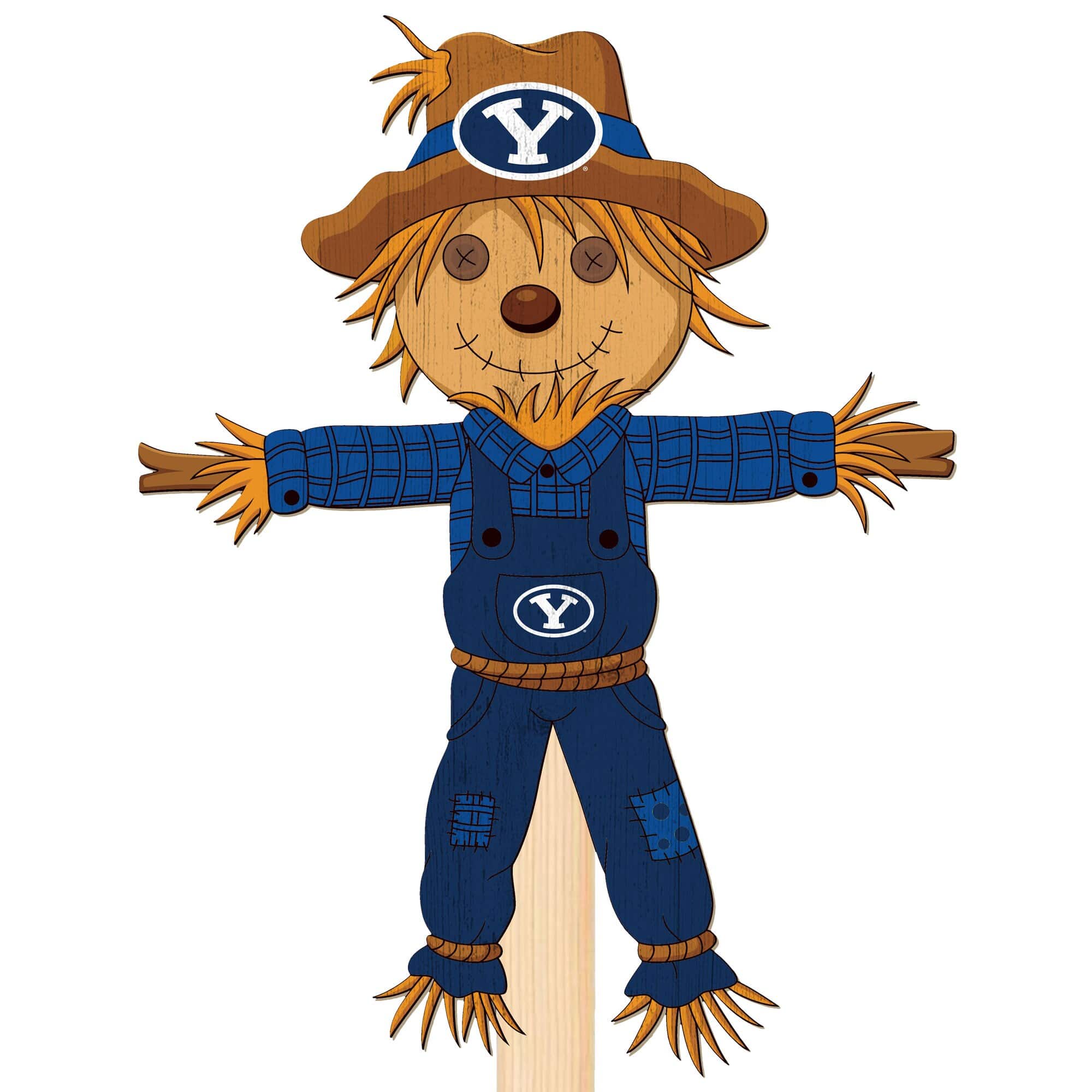 Fan Creations - BYU Cougars 12" Scarecrow Yard Stake - Multicolor