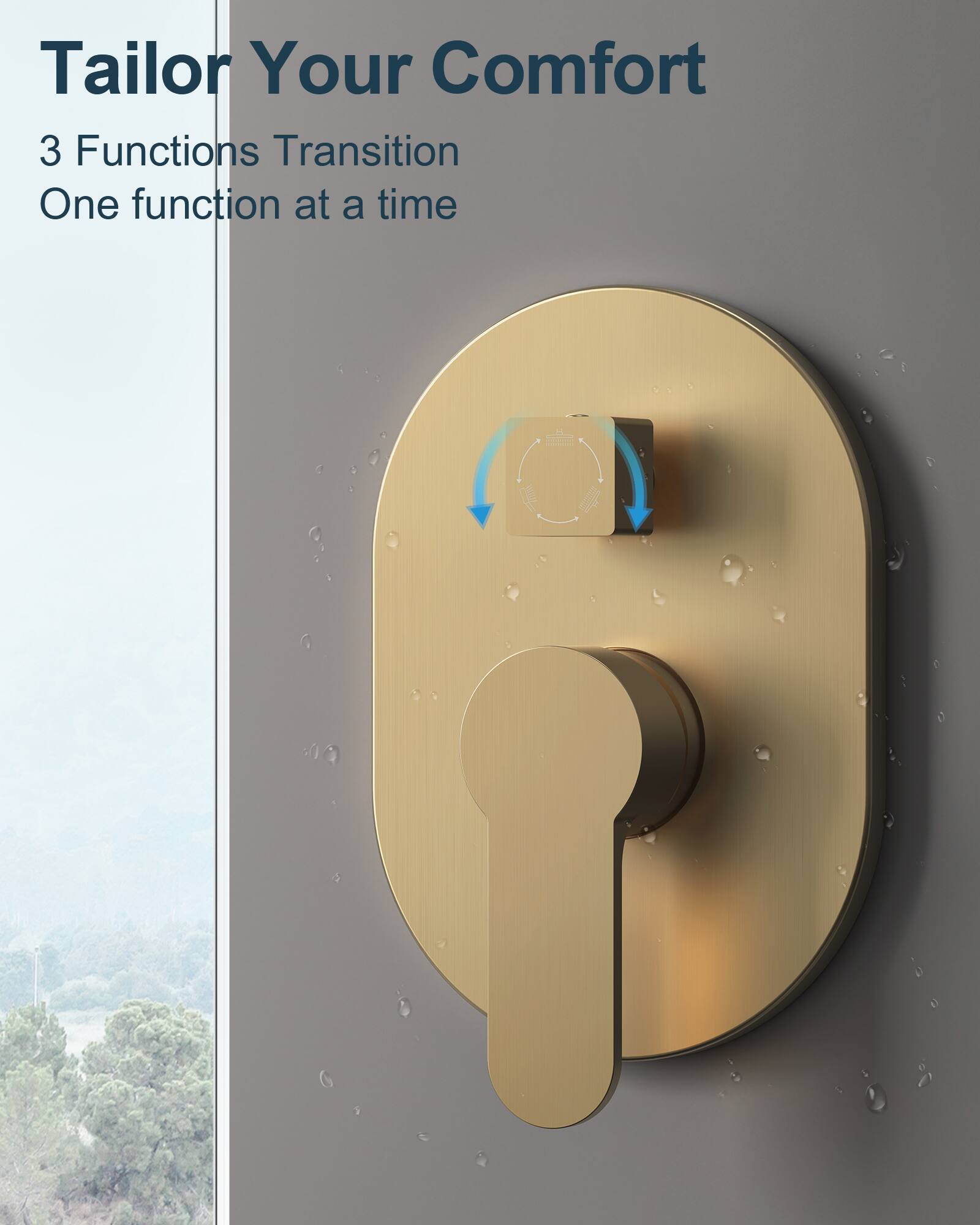 Tailor Your Comfort

3 Functions Transition  
One function at a time