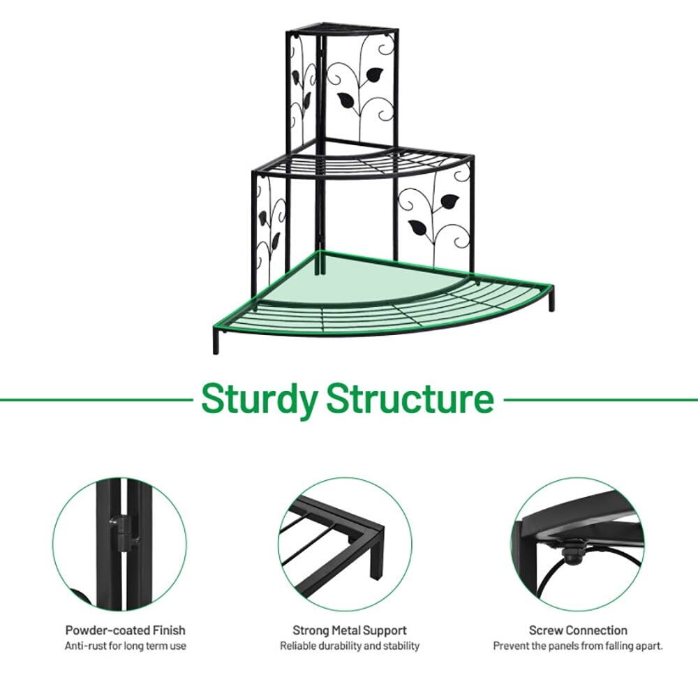 Sturdy Structure  
Powder-coated Finish  
Anti-rust for long term use  
Strong Metal Support  
Reliable durability and stability  
Screw Connection  
Prevent the panels from falling apart.