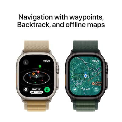 Apple Watch Ultra 2 (GPS+Cellular) 49mm Titanium Case with Black Apple Watch Ultra 2 (GPS+Cellular) 49mm Titanium Case with Black