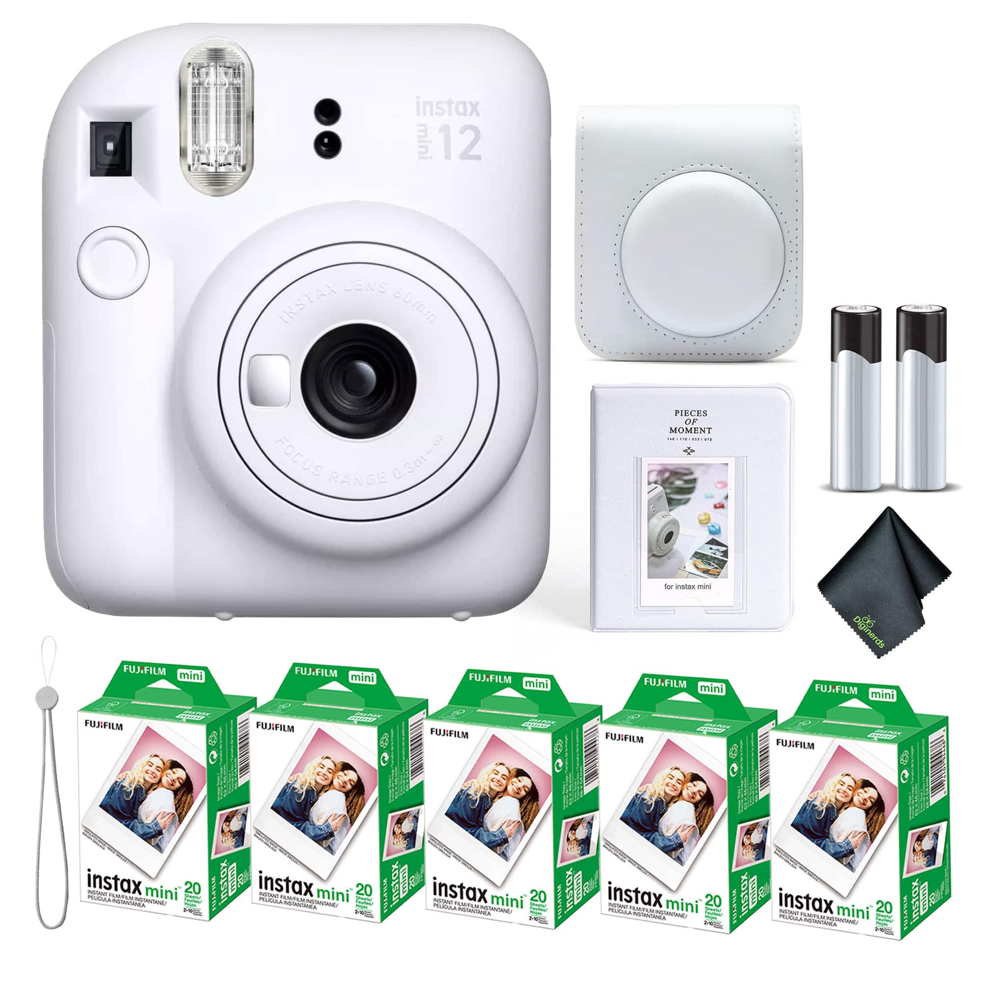 Fujifilm INSTAX MINI 12 Instant Film Camera with Instant Film Clay