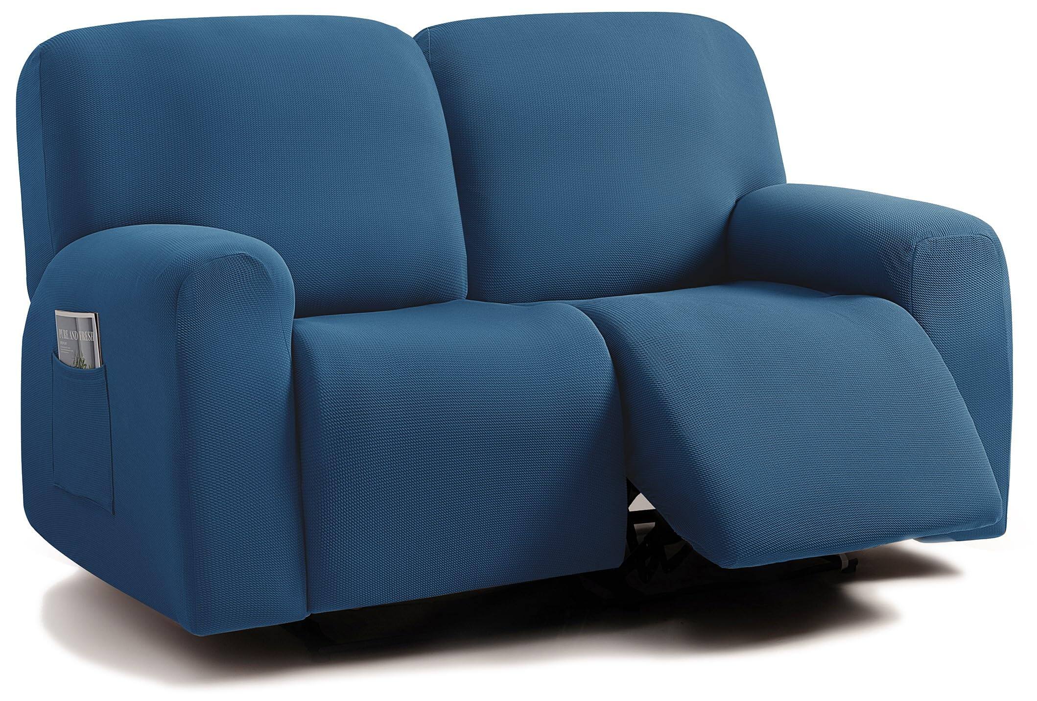 Blue Loveseat Recliner Cover